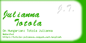 julianna totola business card